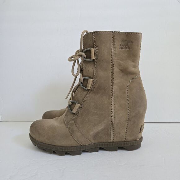 Sorel Womens Joan Of Artic II Leather Wedge Boots Size 9.5 - Picture 7 of 11